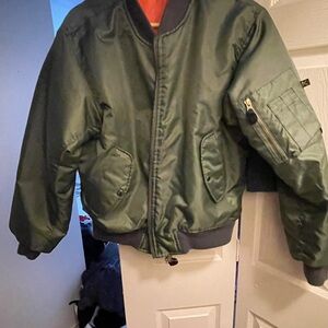 Kids Dark Green Puffer Jacket